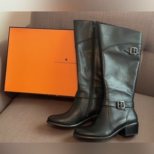 Arturo Chiang black Leather boots